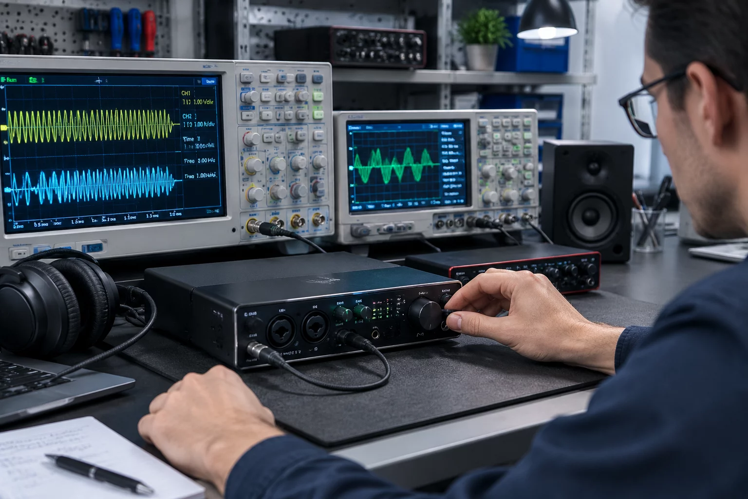 Acoustic testing and hardware calibration in lab